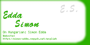 edda simon business card